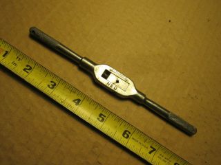 Vintage Gtd No.  0 Tap Wrench 7  Long 3/32 Inch - 1/4 Inch