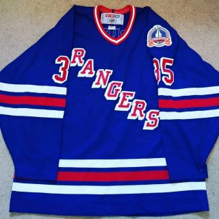 Adult Xl Ccm Mike Richter York Rangers Stanley Cup Finals Nhl Hockey Jersey