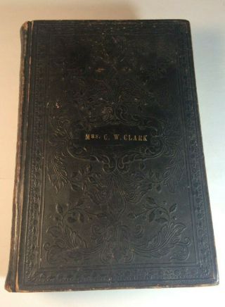 Antique 1845 Holy Bible,  Old and Testaments American Bible Society & History 3