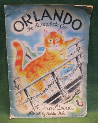 Kathleen Hale - Orlando The Marmalade Cat - A Trip Abroad - 1946