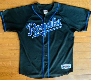 Vintage José Lima Kansas City Royals 25 Majestic Mlb Baseball Jersey