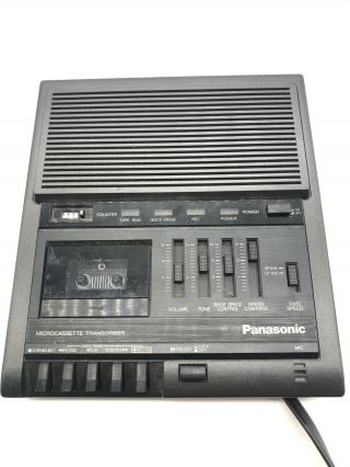 Panasonic Rr - 930 Cassette Transcriber Recorder Microcassette Vtg