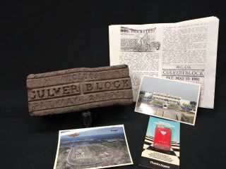 Rare 1909 brick from Indianapolis Motor Speedway The Brickyard Indy 500 2