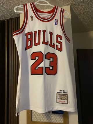 100 Authentic Michael Jordan Mitchell & Ness 96 - 97 Chicago Bulls Jersey Finals