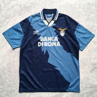 Vintage Umbro 1994 - 95 Lazio Away Soccer Football Jersey Shirt Size L