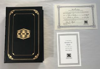 Easton Press Ben Bova Return To Mars Signed First Edition Science Fiction