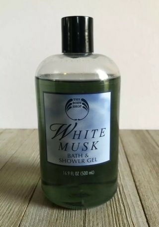Vintage The Body Shop White Musk Bath Shower Gel Discontinued 80 Full