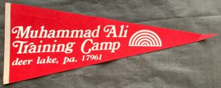 Muhammad Ali Training Camp Pennant (1970 