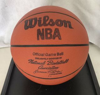 Rare Vintage 1975 - 82 Nba Official Leather Game Ball Larry O’brien