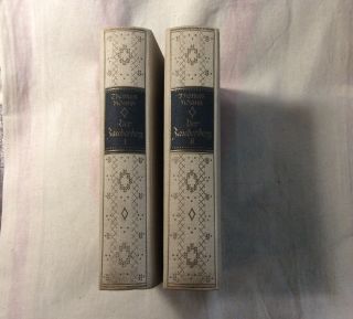 Der Zauberberg 2 Bände 1925 Thomas Mann The Magic Mountain German 2 Volumes