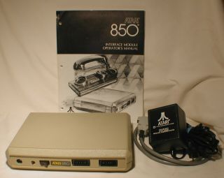 Vintage Atari 850 Interface Module With Atari Box.