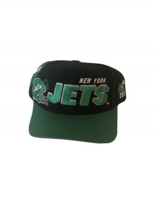 York Jets Shadow Sports Specialties Snapback Vintage Hat Cap Nfl Block 90s