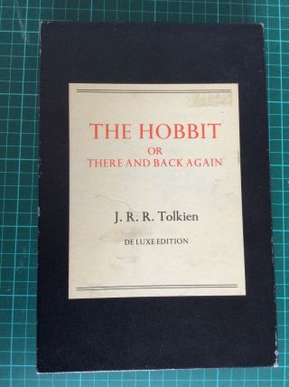 The Hobbit Or There And Back Again,  J.  R.  R.  Tolkien,  Deluxe Edition,  1976,  Boxed