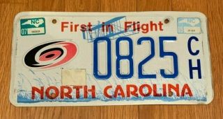 Carolina Hurricanes,  Nhl Hockey,  North Carolina,  License Plate 0825
