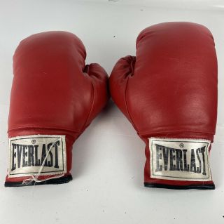 Everlast Vintage 14oz Boxing Gloves - Red / White -