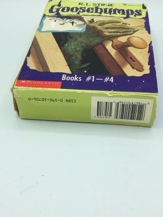 GOOSEBUMPS Box Set (Books 1 - 4) R.  L.  STINE Series 1992 Vintage 3