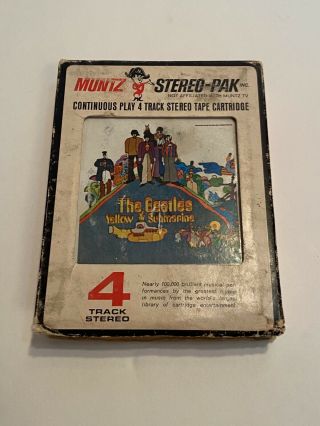 Vintage The Beatles Yellow Submarine 8 Track Tape 1997 Apple Records 4cl - 153