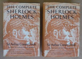 The Complete Sherlock Holmes 2 Volume Book Set 1930 Doubleday Christopher Morley