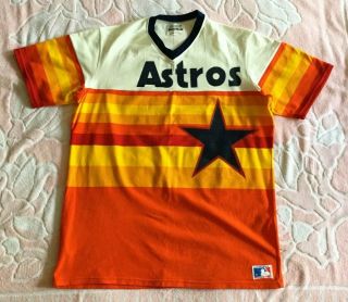 Adult Large Sand - Knit 50 Houston Astros Tequila Sunrise Jersey Pullover