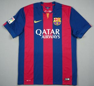 Fc Barcelona 2014 - 2015 Home Jersey Football Shirt L 610594 - 422 Barca Large