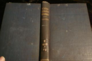 Water Filtration By James H Fuertes,  1901 Hb/fe State Board Of Health Md.