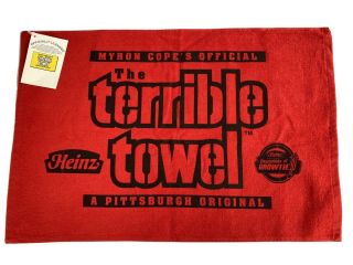 Rare Pittsburgh Steelers Heinz Red Terrible Towel