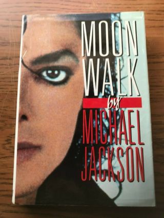Moonwalk,  Michael Jackson 1st Ed 1st Issue Dj 1988 With Signed Las Vegas Ticket