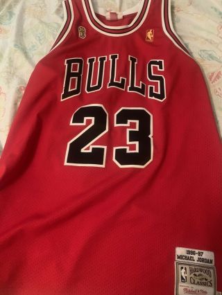 100 Authentic Michael Jordan Mitchell Ness 96 97 Finals Bulls Jersey 48 Xl Mens