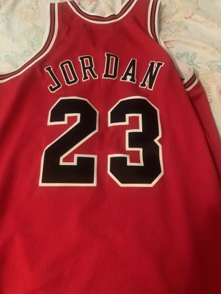 100 Authentic Michael Jordan Mitchell Ness 96 97 Finals Bulls Jersey 48 XL Mens 2