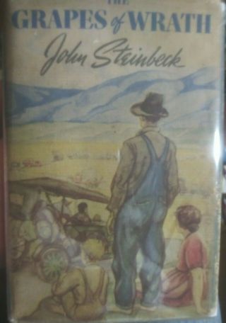 The Grapes Of Wrath By John Steinbeck,  Hcdj 1st Ed,  6th Printing,  Viking 1939