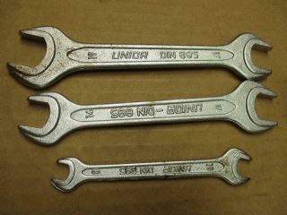 Vintage Mercedes Benz Tool Kit Unior Wrenches 17/19mm 17/14mm 10/8mm Din895 2