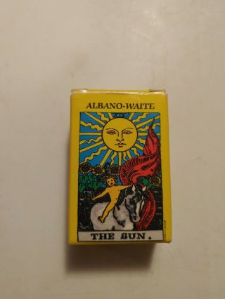 Vintage 1987 The Sun Tarot Cards - Albano Waite Small Deck 78 Cards Complete