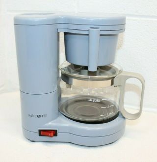 Vintage Mr Coffee 4 Cup Coffee Machine Baby Blue Ids - 4,  Descaled