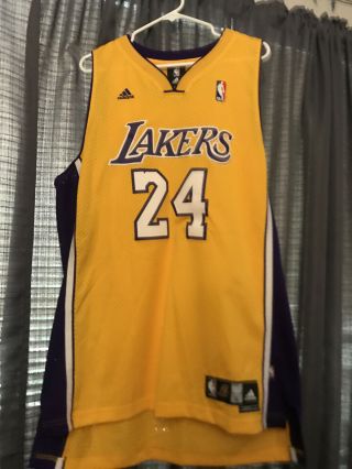 Kobe Bryant Los Angeles Lakers Adidas Nba Jersey Authentic Large Slightly