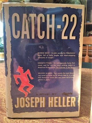 Catch 22 By Joseph Heller,  1961 1st Edition Hc 1st Issue Dj,