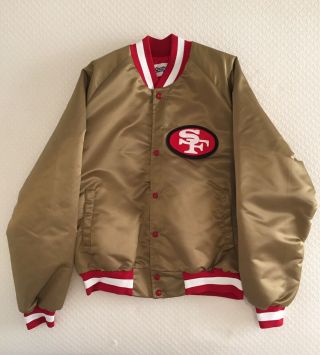 Vintage 1980’s San Francisco 49ers Gold Satin Starter Jacket