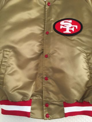 Vintage 1980’s San Francisco 49ers Gold Satin Starter Jacket 3