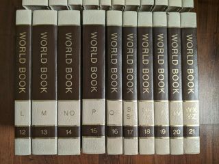 The World Book Encyclopedia Complete Set 21 Volumes 1975 vintage collectible 3