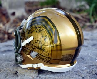 Notre Dame 2016 Basilica Shamrock Series Custom Riddell MINI Football Helmet 3
