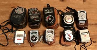 10 Vintage Exposure Light Meters