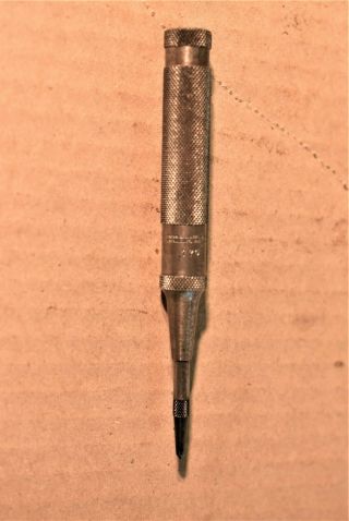Vintage Brown & Sharpe 770 Heavy Duty Spring Loaded Center Punch 5 " 5.  4s1