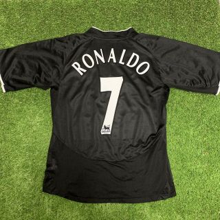 2002 2004 Manchester United Ronaldo Jersey Shirt Kit Nike Medium M Black Away 7