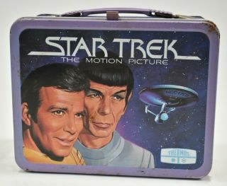 Star Trek Motion Picture Lunchbox,  Vintage 1979,  No Thermos,  Spock Kirk