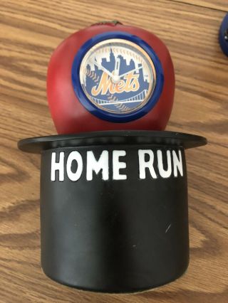 York Mets Home Rum Apple Clock & Mr.  Met Bobble Head 2