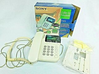 Sony It - Id70 Caller Id Telephone Sony Caller Id Screen Phone Sony Vintage Corded