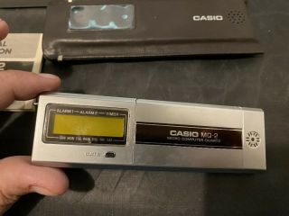 Vintage Casio Mq - 2 Micro Computer Quartz W/ Box & Sleeve