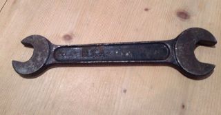 Vintage Bsa Spanner No.  13 Wrench Old Tool 3/4 5/8 W Whitworth Auto B.  S.  A.  Open