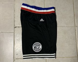 Authentic Adidas 2015 Nba All Star Game Shorts Western Conference Rev 30 Medium