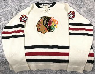 Chicago Blackhawks Nhl Sweater: Ebbets Field Flannels 11 Size Large
