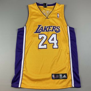 Kobe Bryant - La Lakers 24 Adidas Nba Authentic Stitched Jersey Size 48